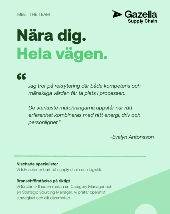 Rätt matchning börjar med rätt person att ta sig an uppdraget.