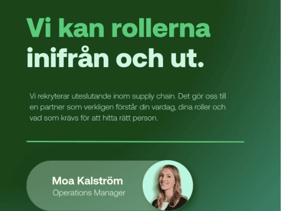 Din partner. Inte bara din leverantör.