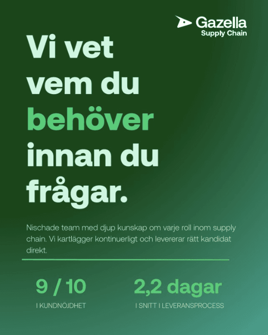 Att rekrytera inom supply chain kräver mer än ett bra CV-öga.